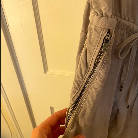 Valletta Aritzia Moto Overalls in Light Gray - Picture 6 of 6